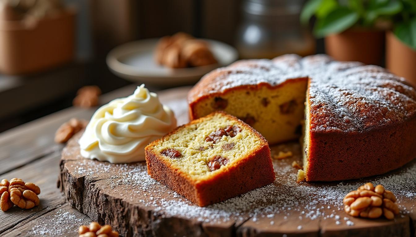 découvrez la meilleure recette de gâteau aux noix, moelleux, léger et fondant. facile à préparer, ce dessert gourmand ravira les amateurs de saveurs authentiques et raffinées.