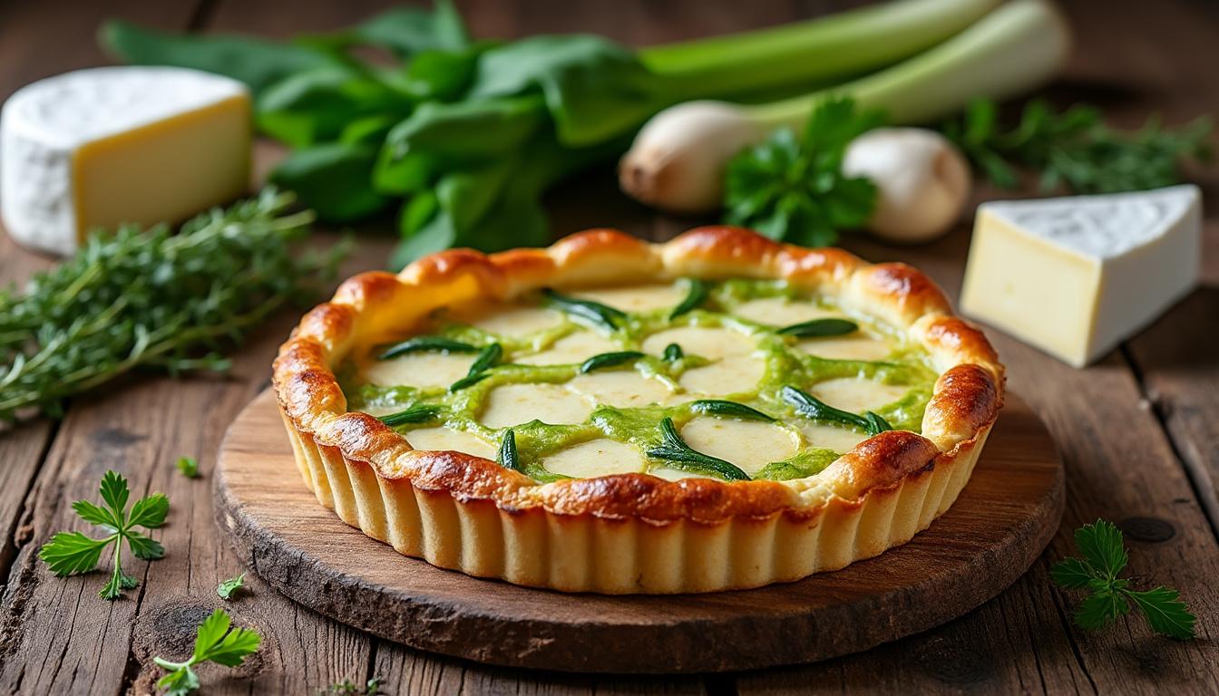 découvrez notre recette facile de tarte au chèvre et aux poireaux : une quiche salée savoureuse, idéale pour un repas convivial. simple à réaliser et pleine de goût !