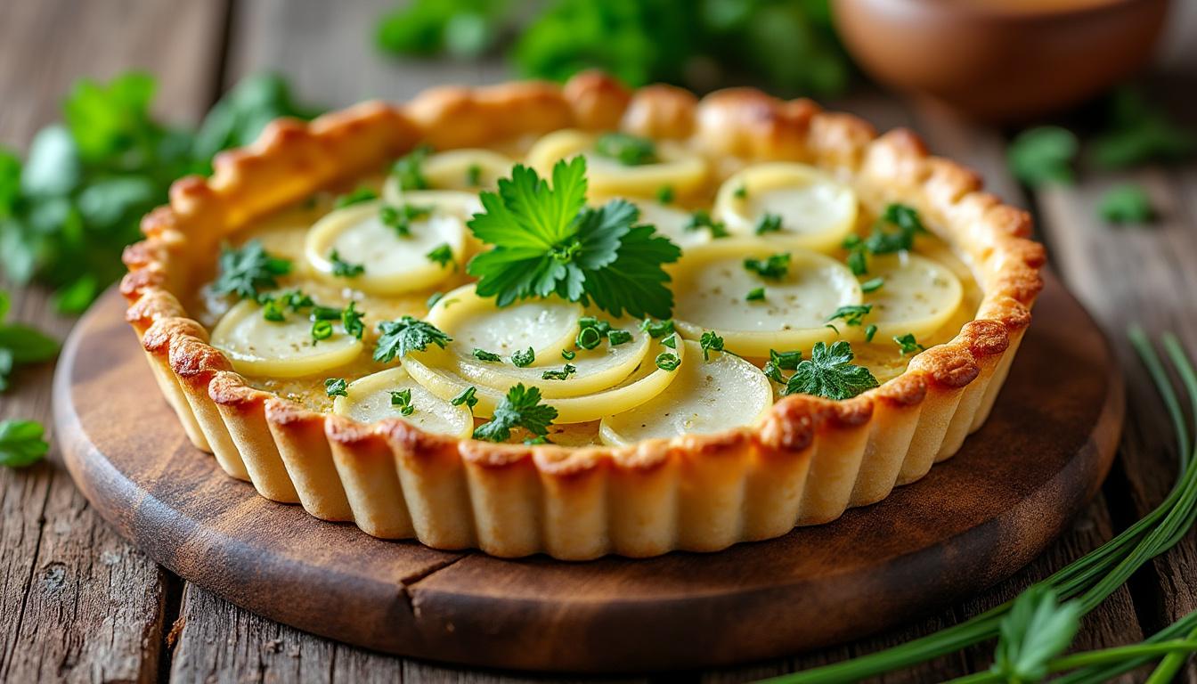 découvrez notre recette facile et savoureuse de tarte au chèvre et aux poireaux. un plat salé parfait pour un repas gourmand, à préparer rapidement avec des ingrédients simples et délicieux !
