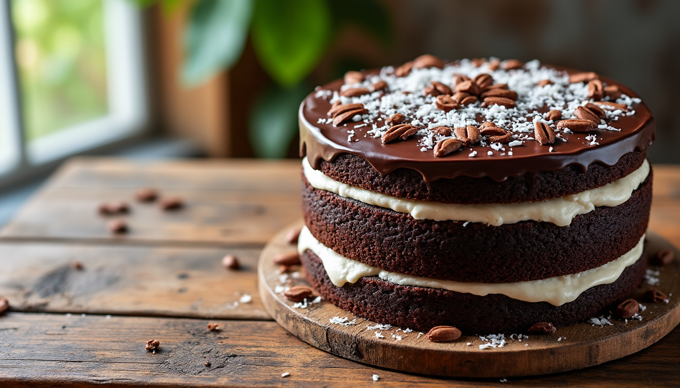 découvrez notre recette simple de gâteau au chocolat et noix de coco : une douceur fondante, facile à réaliser pour régaler petits et grands gourmands. parfait pour toutes les occasions !