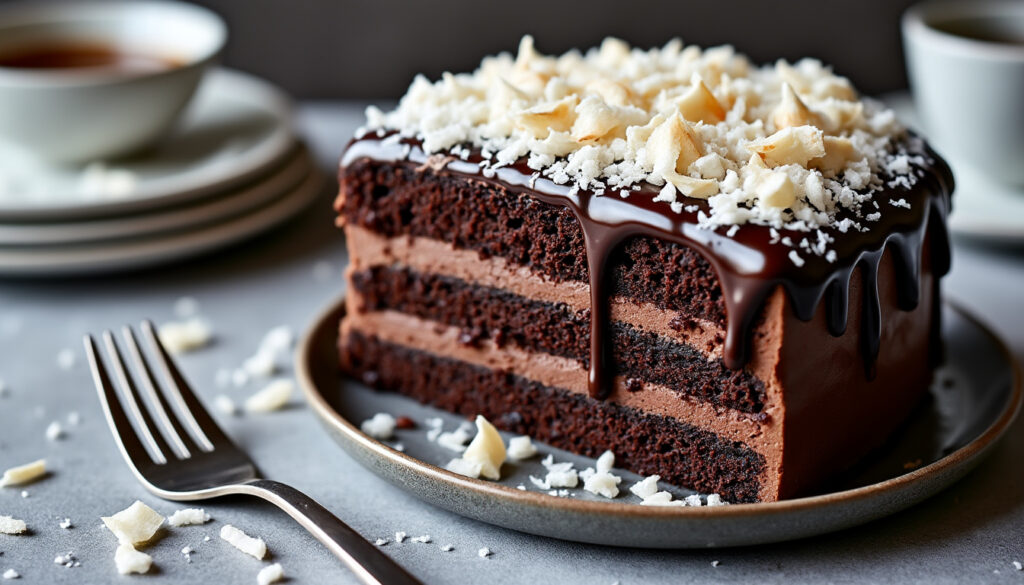 découvrez notre recette facile de gâteau au chocolat et noix de coco : un dessert fondant, riche en saveurs, parfait pour régaler petits et grands lors de vos pauses gourmandes.