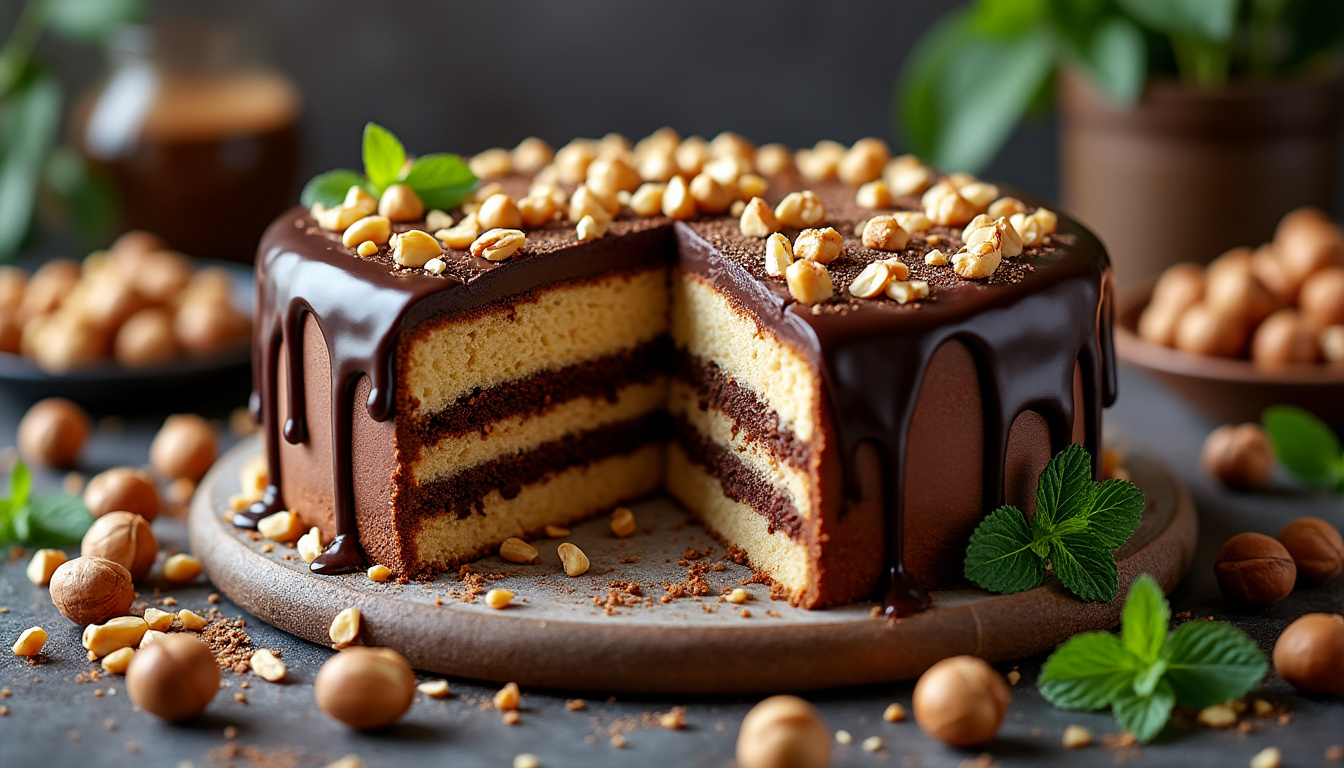 découvrez notre délicieuse recette de gâteau aux noisettes et chocolat, un dessert moelleux et savoureux qui ravira petits et grands. facile à préparer, parfait pour toutes les occasions gourmandes !