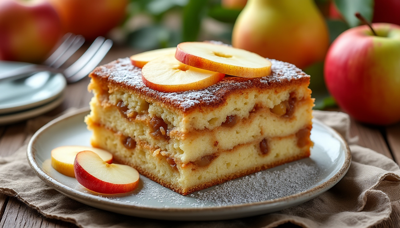 découvrez notre recette de gâteau aux pommes et aux poires : un dessert moelleux, fruité et facile à réaliser, parfait pour régaler toute la famille lors du goûter ou en fin de repas.