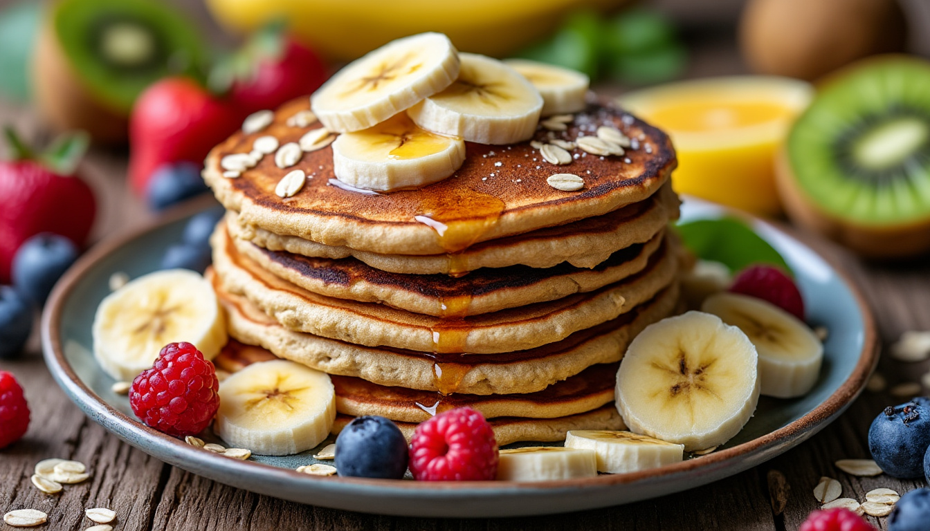 découvrez notre recette healthy de pancakes à la banane et flocons d’avoine : rapides à préparer, sans sucre raffiné, parfaits pour un petit-déjeuner sain et gourmand.