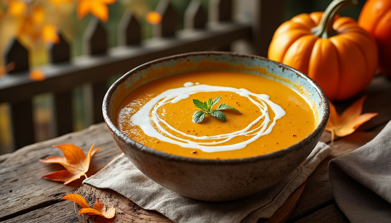 découvrez notre recette réconfortante de soupe au potimarron et lait de coco, idéale pour l'automne. facile à préparer, crémeuse et gourmande, elle ravira petits et grands !
