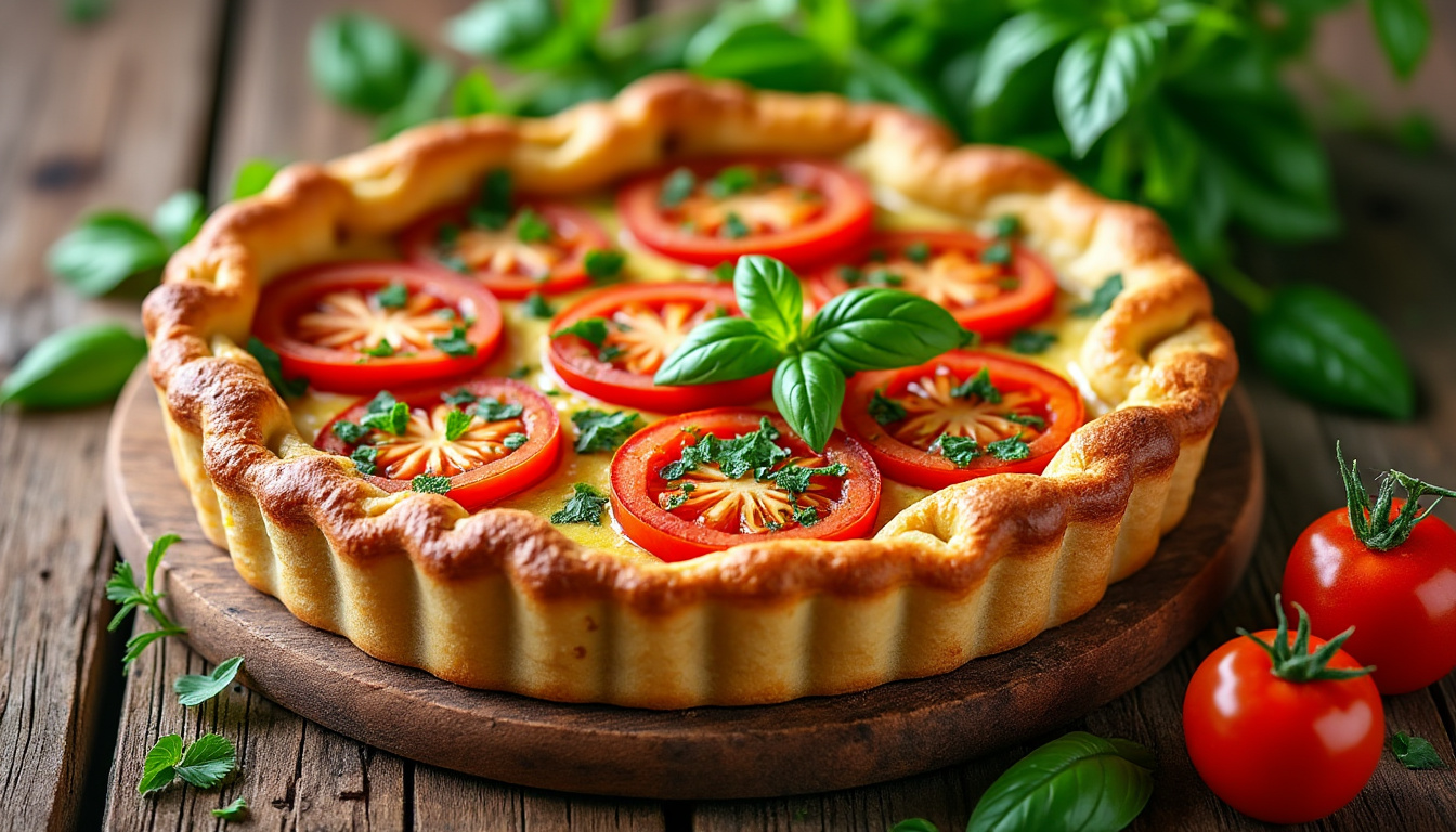 découvrez la recette facile et savoureuse de la tarte aux tomates et moutarde. un plat rapide, plein de saveurs, idéal pour les repas estivaux ou un dîner gourmand en toute simplicité !