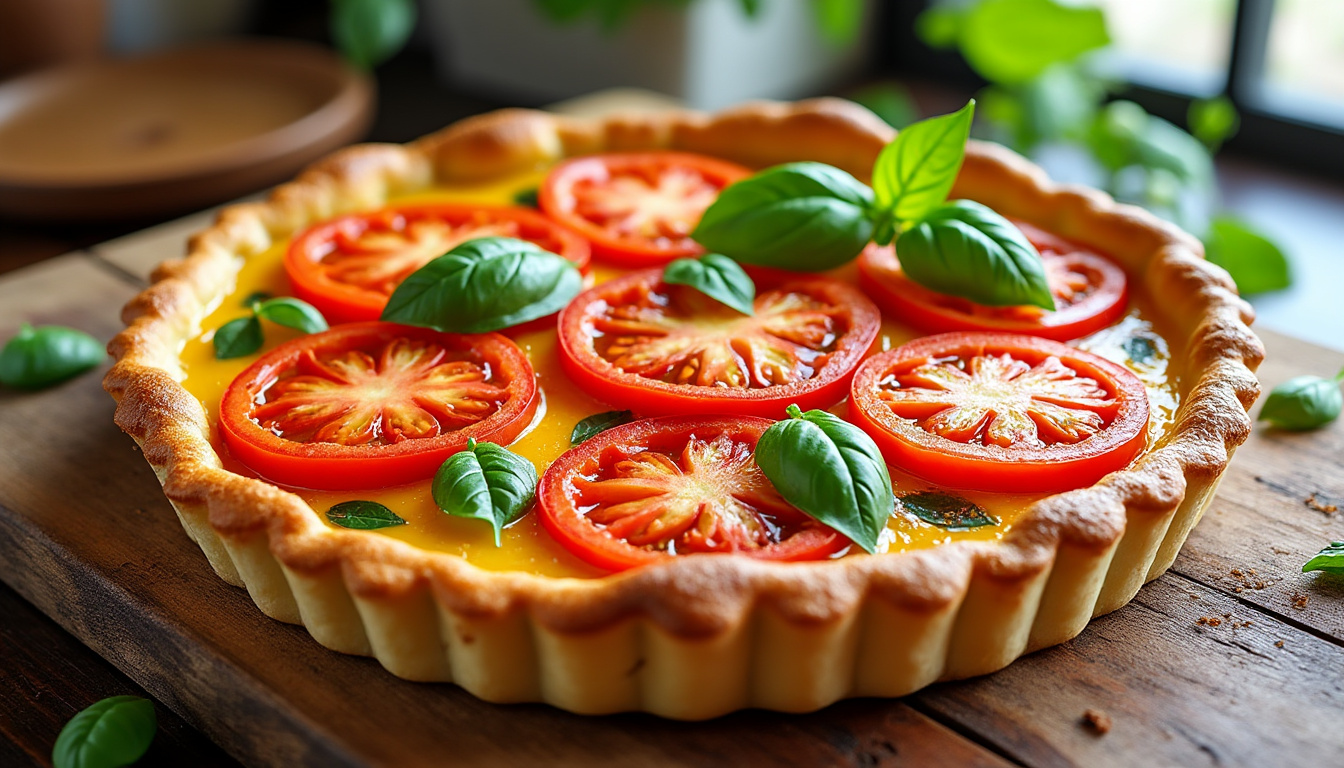 découvrez une recette facile et savoureuse de tarte aux tomates et moutarde, parfaite pour un repas léger et gourmand. idéale à partager en famille ou entre amis !